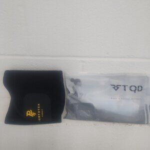 New TDQ black high waist legging yoga pants with side pockets & Perfotek waist t